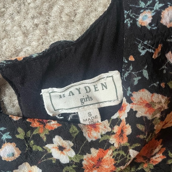 Hayden Girl gorgeous fall floral tiered dress-Girls size small-EUC - Picture 10 of 16